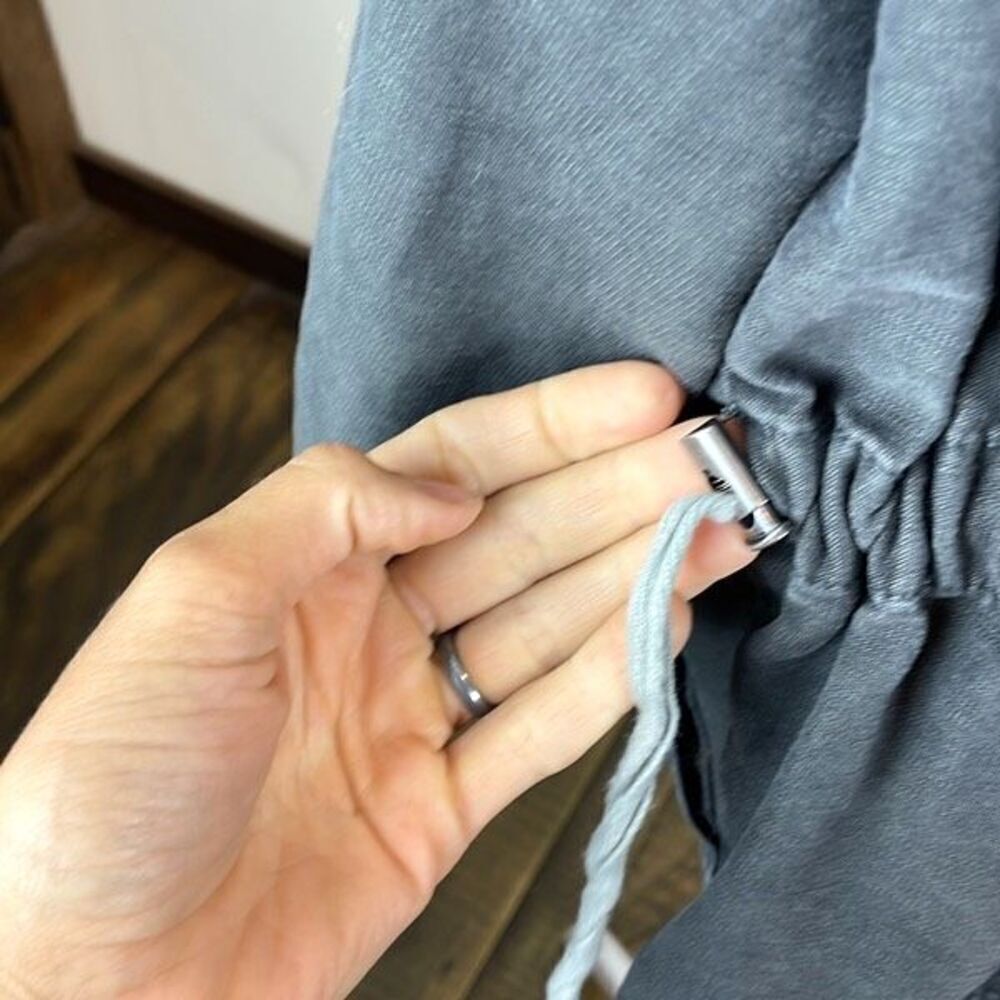 Free People Not Your Brothers Surplus Boho Military Jacket size XS Gray - Picture 10 of 14